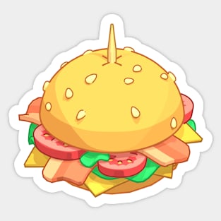 Burger Sticker